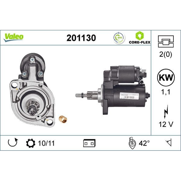 Valeo 201130 Starter CORE-FLEX Valeo 201130 Starter CORE-FLEX