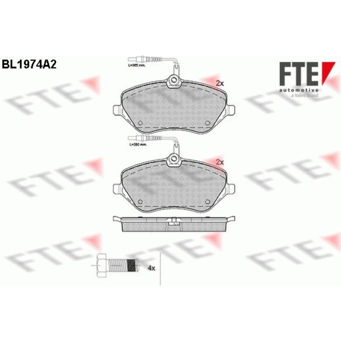 FTE 9010561 Bremsbelagsatz, Scheibenbremse FTE 9010561 Bremsbelagsatz, Scheibenbremse