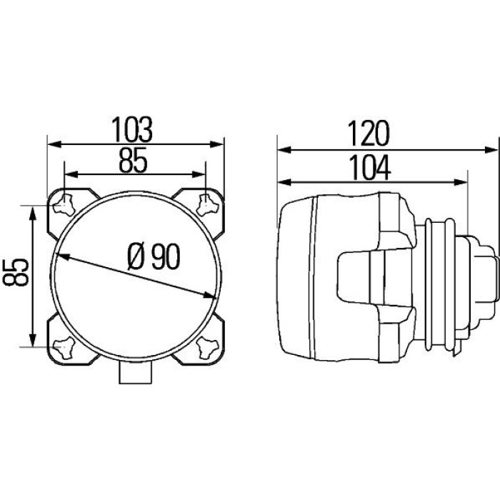 Hella 1K0 008 191-027 Scheinwerfereinsatz, Fernscheinwerfer Hella 1K0 008 191-027 Scheinwerfereinsatz, Fernscheinwerfer