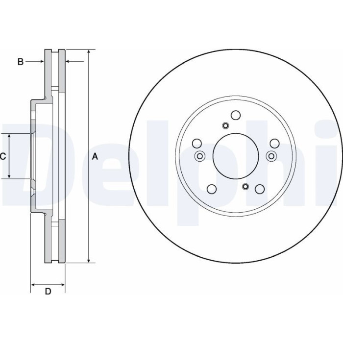 Delphi BG4687 Bremsscheibe Delphi BG4687 Bremsscheibe