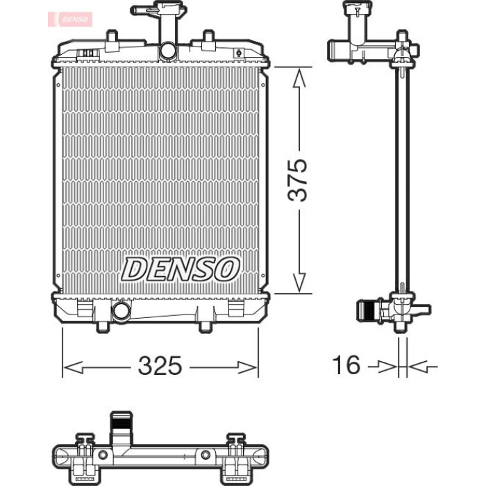 Denso DRM07063 Kühler, Motorkühlung