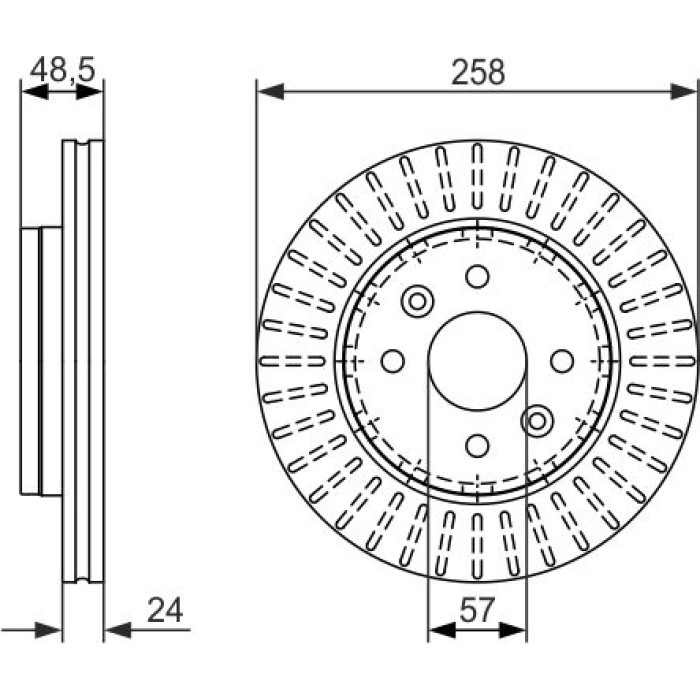 BOSCH 0 986 479 676 Bremsscheibe