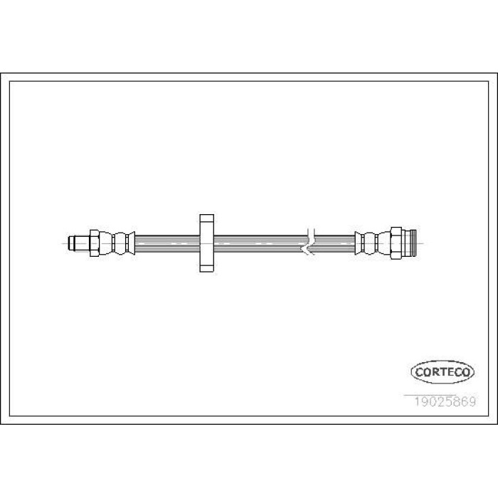 Corteco 19025869 Bremsschlauch Corteco 19025869 Bremsschlauch