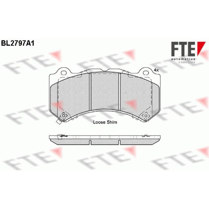 FTE 9010989 Bremsbelagsatz, Scheibenbremse FTE 9010989 Bremsbelagsatz, Scheibenbremse