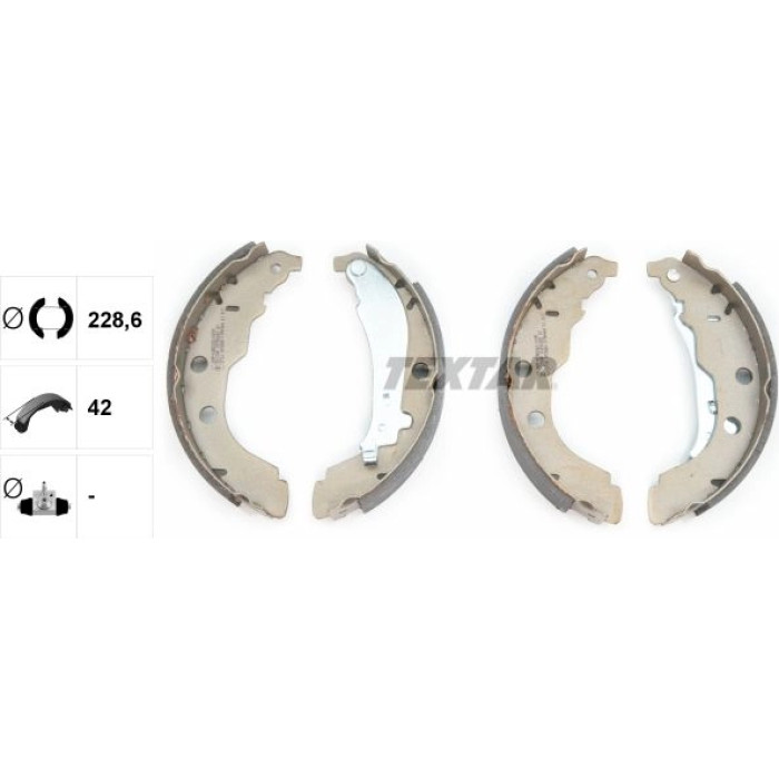 Textar 91052600 Bremsbackensatz Textar 91052600 Bremsbackensatz