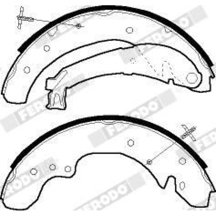 Ferodo FSB534R Bremsbackensatz PREMIER Ferodo FSB534R Bremsbackensatz PREMIER