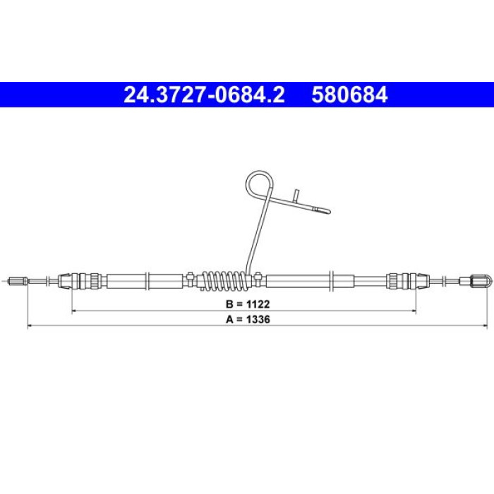 ATE 24.3727-0684.2 Seilzug, Feststellbremse
