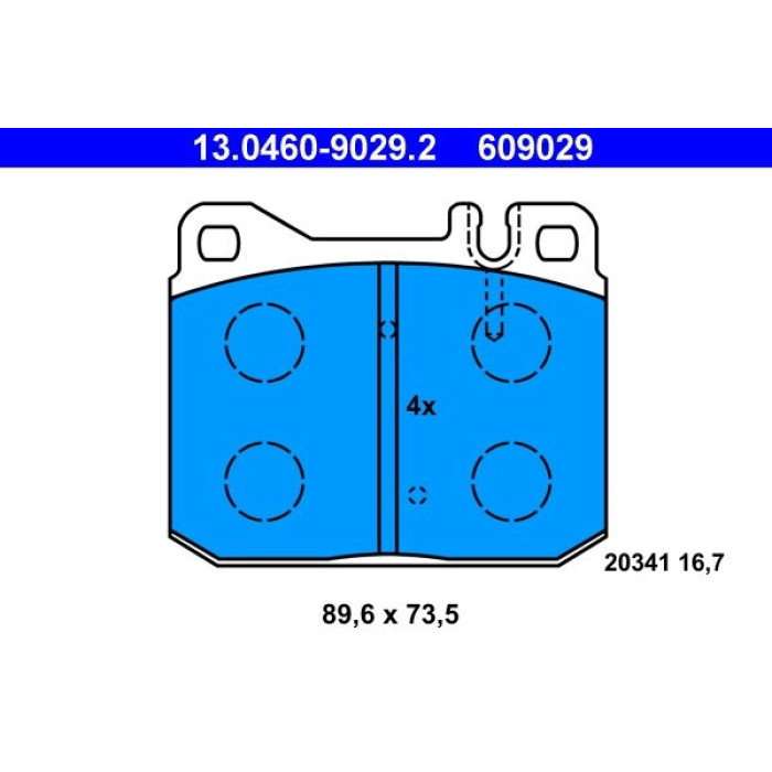 Bremsbelagsatz, Scheibenbremse 13.0460-9029.2 Bremsbelagsatz, Scheibenbremse 13.0460-9029.2