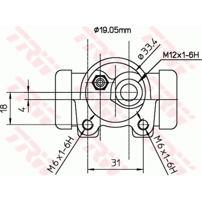 TRW BWD129 Radbremszylinder TRW BWD129 Radbremszylinder
