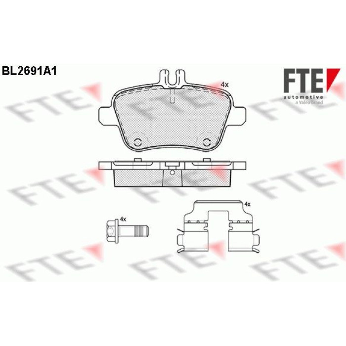 FTE 9010921 Bremsbelagsatz, Scheibenbremse FTE 9010921 Bremsbelagsatz, Scheibenbremse