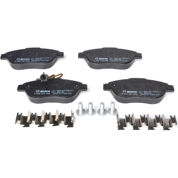 BOSCH 0 986 424 596 Bremsbelagsatz, Scheibenbremse BOSCH 0 986 424 596 Bremsbelagsatz, Scheibenbremse