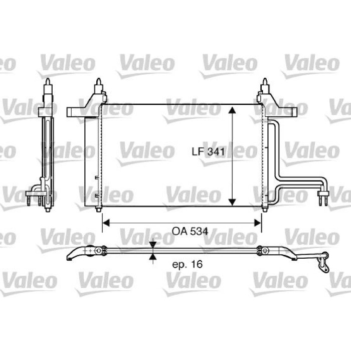 Valeo 817669 Kondensator, Klimaanlage