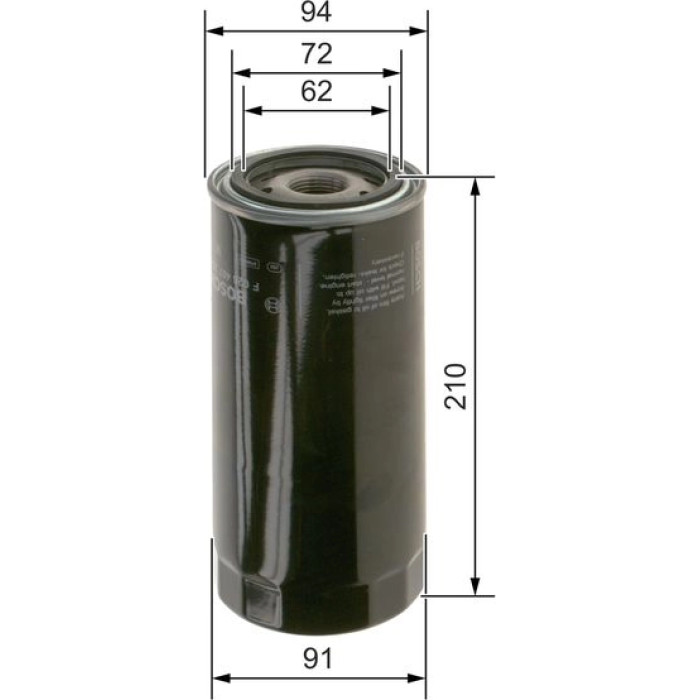 BOSCH F 026 407 234 Ölfilter BOSCH F 026 407 234 Ölfilter