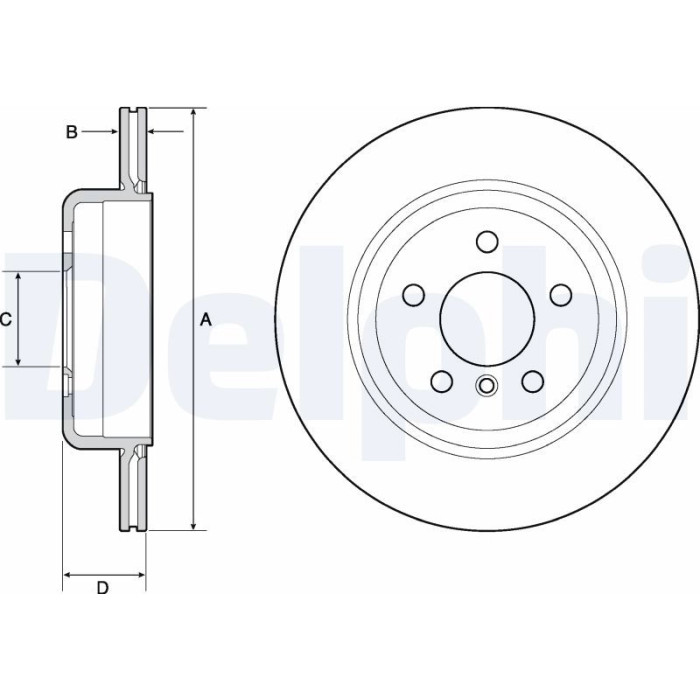 Delphi BG4664C Bremsscheibe Delphi BG4664C Bremsscheibe