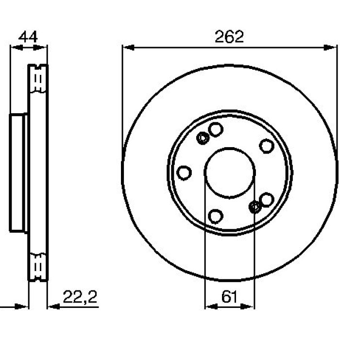 BOSCH 0 986 478 864 Bremsscheibe BOSCH 0 986 478 864 Bremsscheibe
