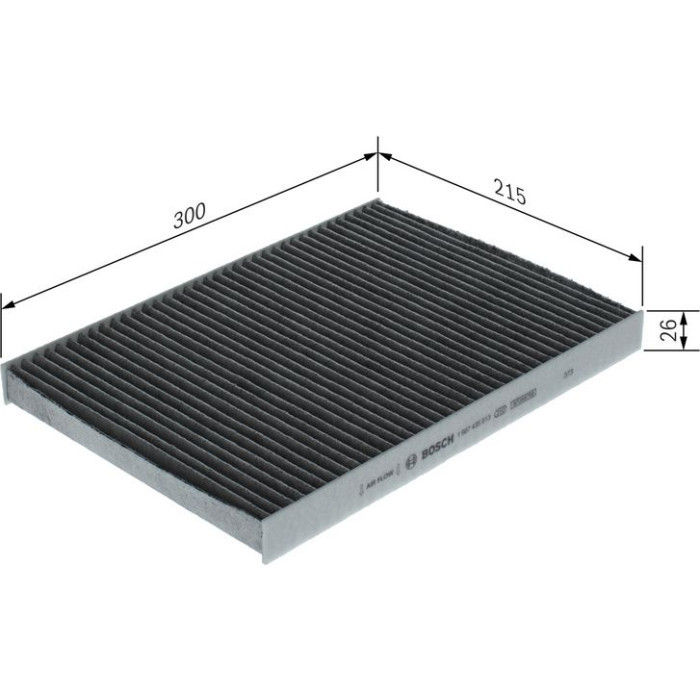 BOSCH 1 987 435 613 Filter, Innenraumluft BOSCH 1 987 435 613 Filter, Innenraumluft