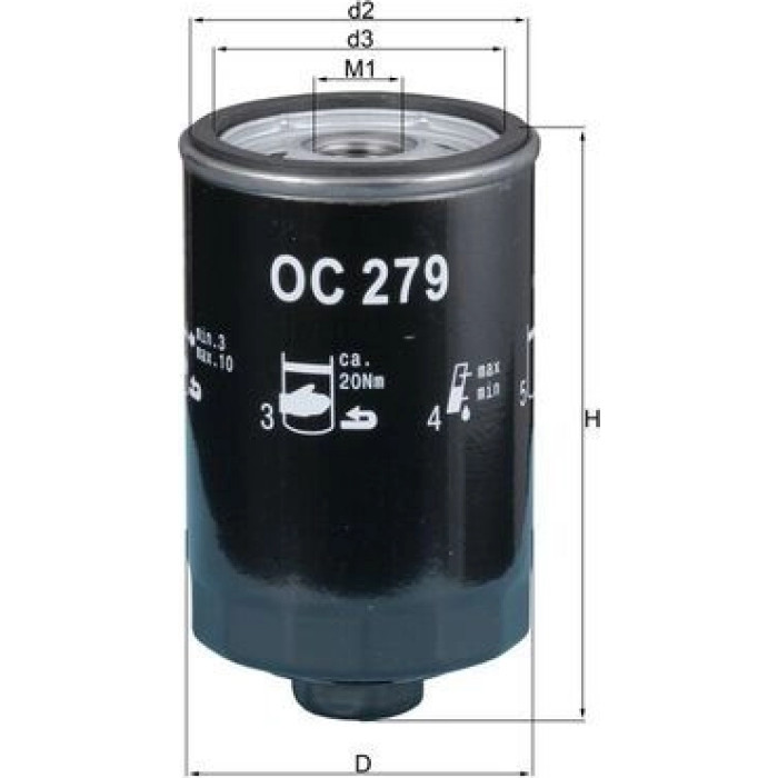 Knecht OC 279 Ölfilter Knecht OC 279 Ölfilter