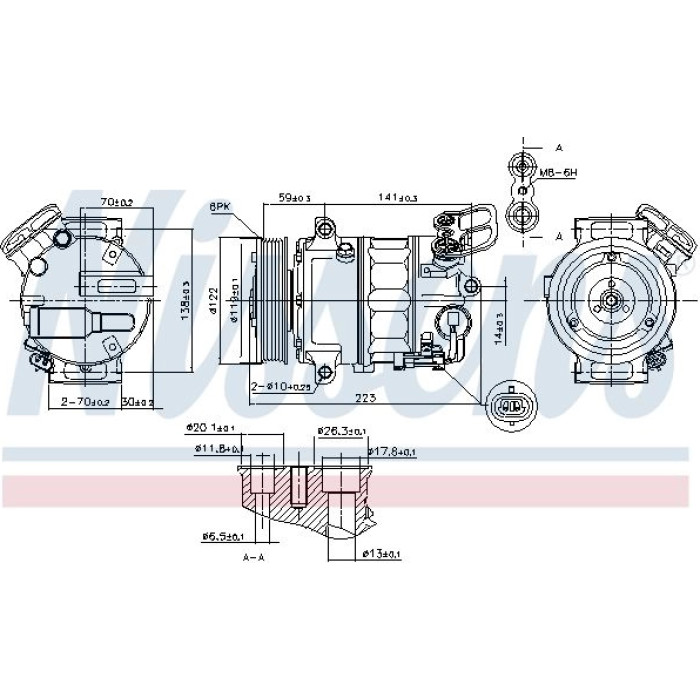 Nissens 89420 Kompressor, Klimaanlage FIRST FIT Nissens 89420 Kompressor, Klimaanlage FIRST FIT