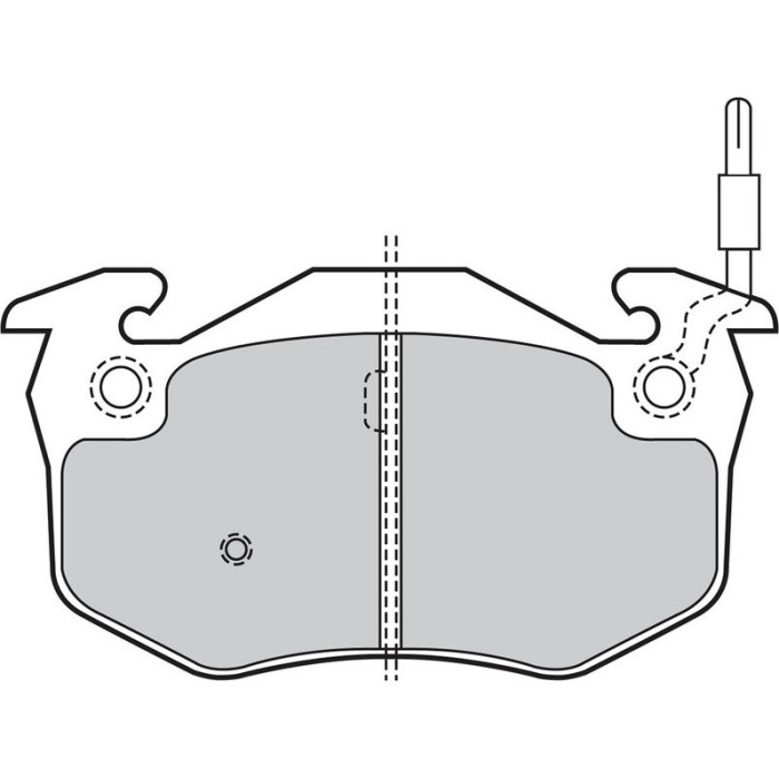 Valeo 598080 Bremsbelagsatz, Scheibenbremse
