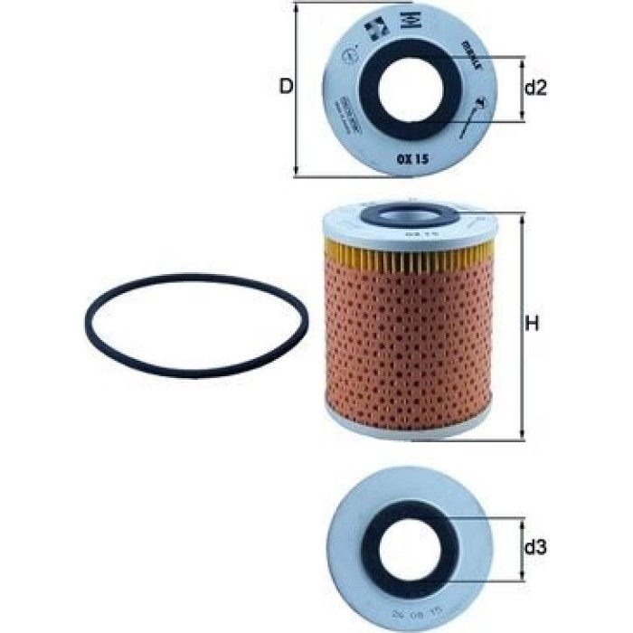 Knecht OX 15D Ölfilter Knecht OX 15D Ölfilter