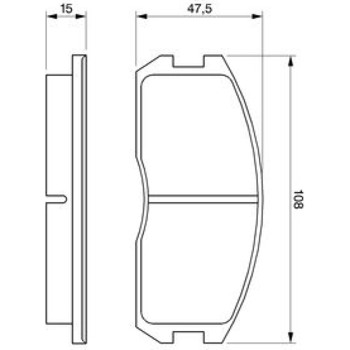 BOSCH 0 986 491 260 Bremsbelagsatz, Scheibenbremse BOSCH 0 986 491 260 Bremsbelagsatz, Scheibenbremse