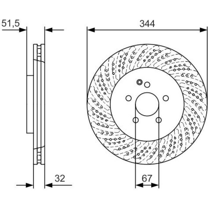 BOSCH 0 986 479 D07 Bremsscheibe