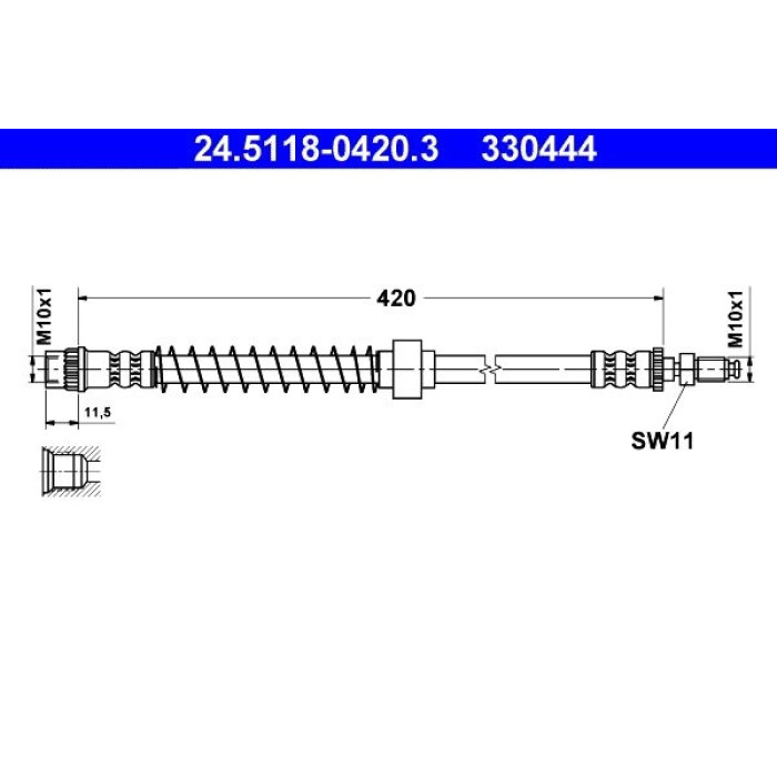 ATE 24.5118-0420.3 Bremsschlauch