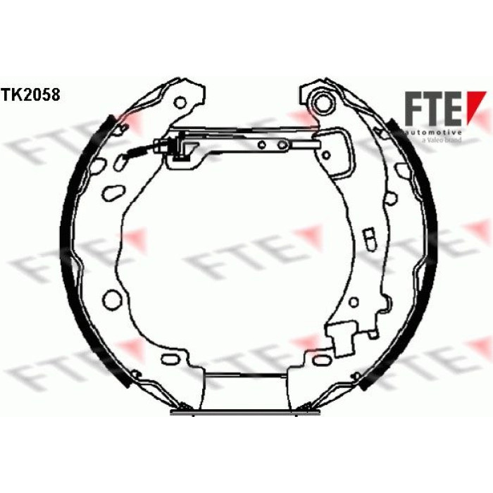 FTE 9110018 Bremsbackensatz FTE 9110018 Bremsbackensatz