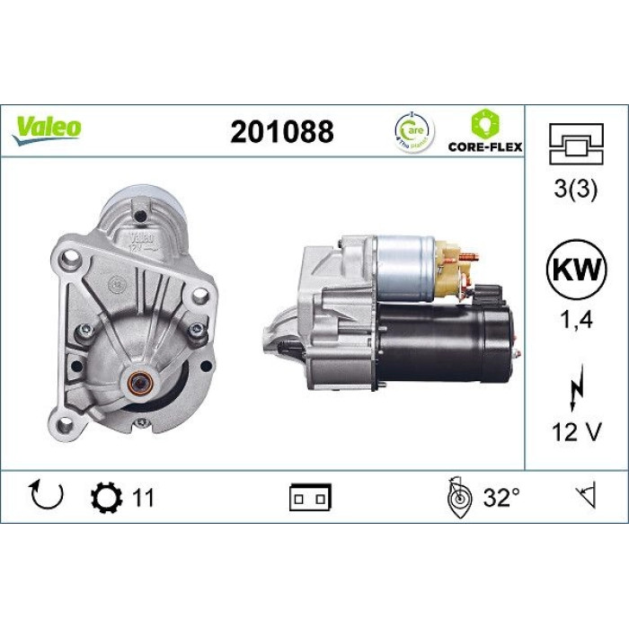 Valeo 201088 Starter CORE-FLEX