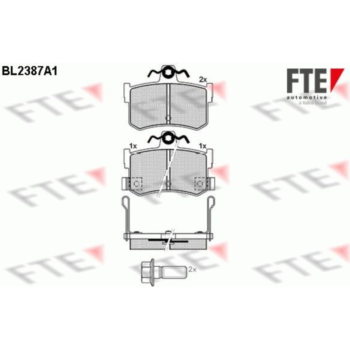 FTE 9010717 Bremsbelagsatz, Scheibenbremse FTE 9010717 Bremsbelagsatz, Scheibenbremse