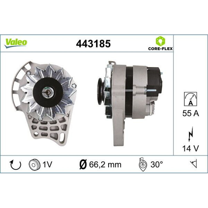 Valeo 443185 Generator CORE-FLEX Valeo 443185 Generator CORE-FLEX