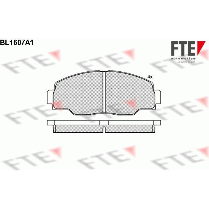 FTE 9010246 Bremsbelagsatz, Scheibenbremse
