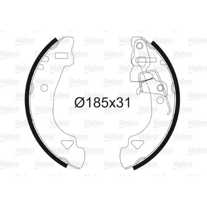 Valeo 562583 Bremsbackensatz Valeo 562583 Bremsbackensatz