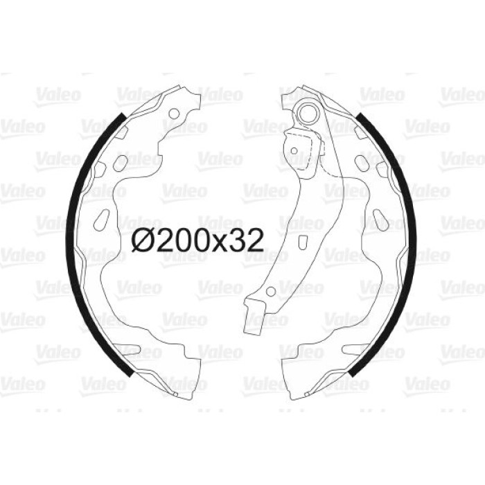 Valeo 564075 Bremsbackensatz Valeo 564075 Bremsbackensatz
