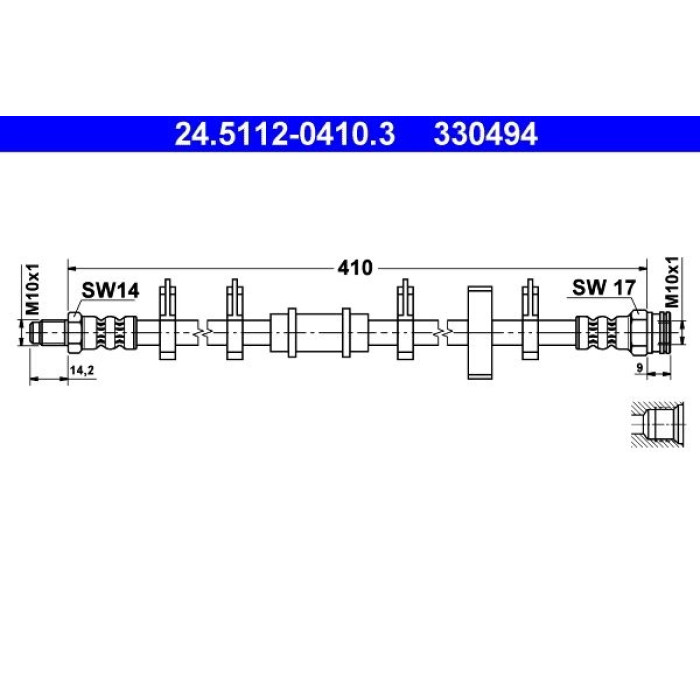 ATE 24.5112-0410.3 Bremsschlauch