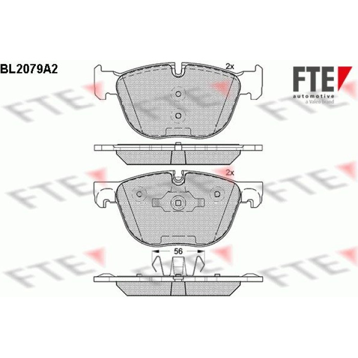 FTE 9010663 Bremsbelagsatz, Scheibenbremse