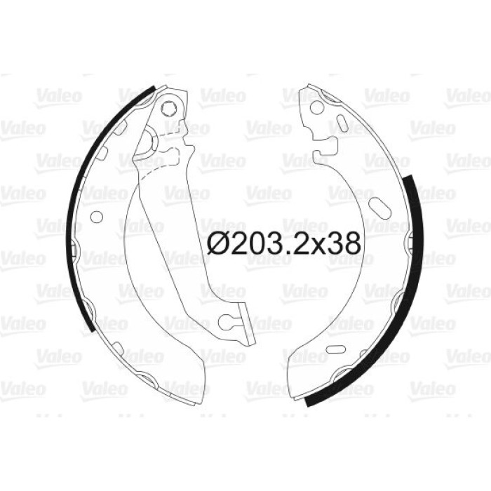 Valeo 562086 Bremsbackensatz Valeo 562086 Bremsbackensatz