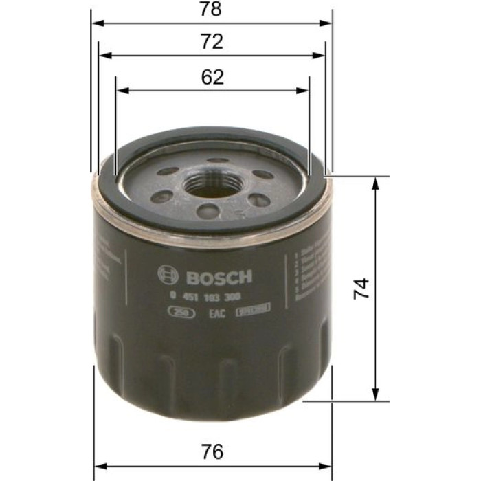BOSCH 0 451 103 300 Ölfilter BOSCH 0 451 103 300 Ölfilter