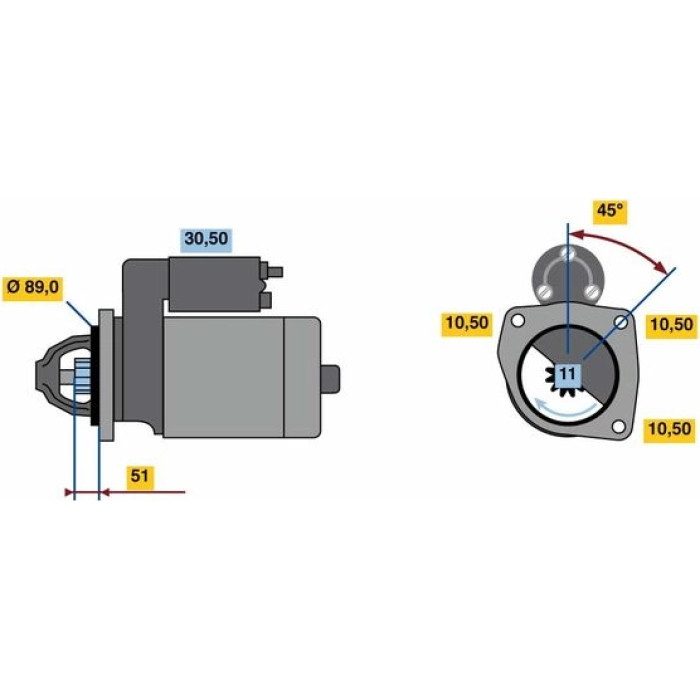 BOSCH 0 001 260 026 Starter BOSCH 0 001 260 026 Starter