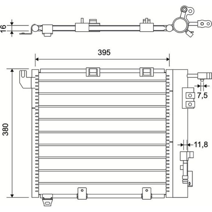 Valeo 817506 Kondensator, Klimaanlage Valeo 817506 Kondensator, Klimaanlage