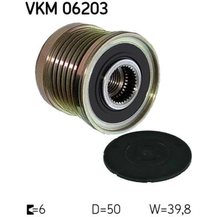 SKF VKM 06203 Generatorfreilauf SKF VKM 06203 Generatorfreilauf