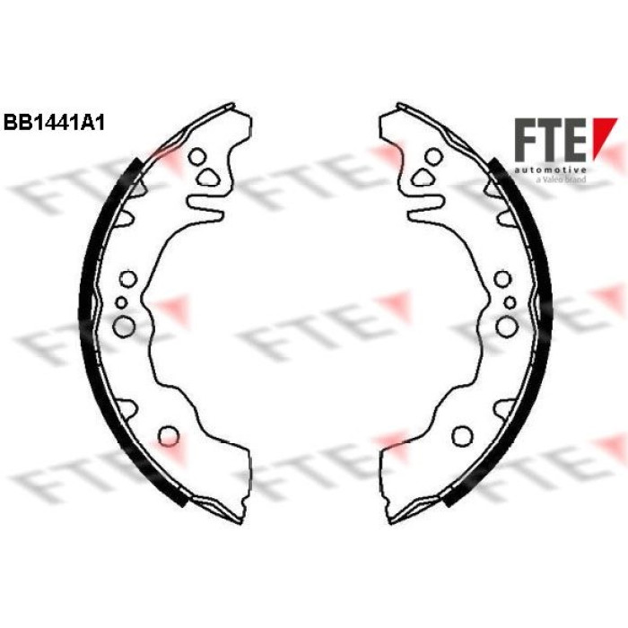 FTE 9100164 Bremsbackensatz FTE 9100164 Bremsbackensatz