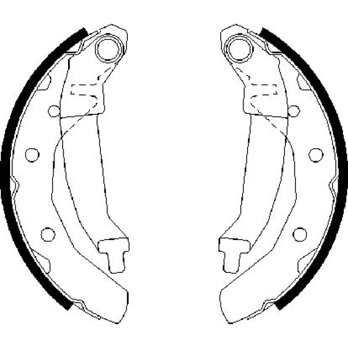 BOSCH 0 986 487 628 Bremsbackensatz BOSCH 0 986 487 628 Bremsbackensatz