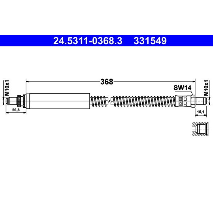 ATE 24.5311-0368.3 Bremsschlauch