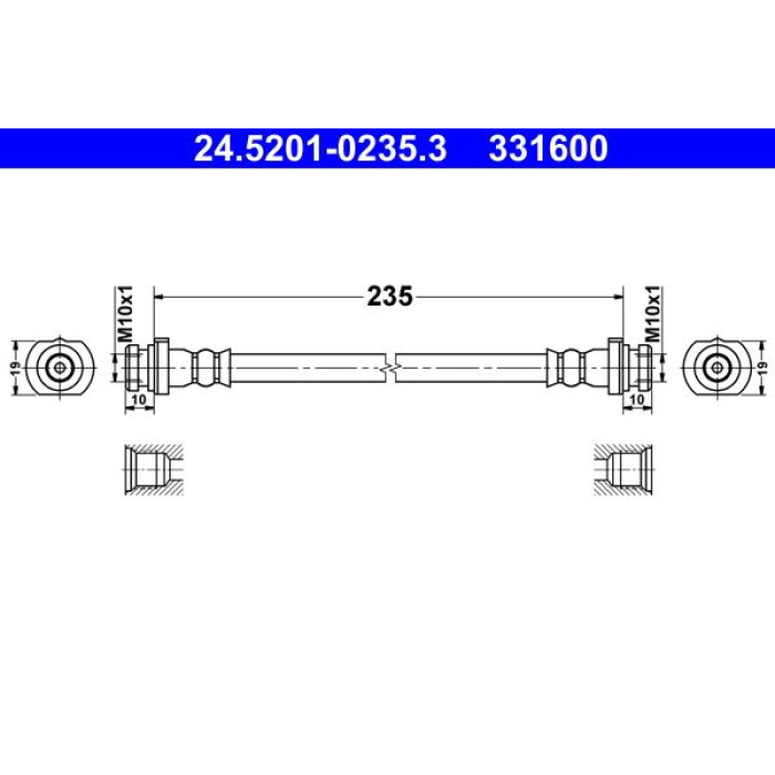 ATE 24.5201-0235.3 Bremsschlauch