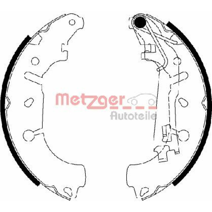 Metzger MG 201 Bremsbackensatz Metzger MG 201 Bremsbackensatz