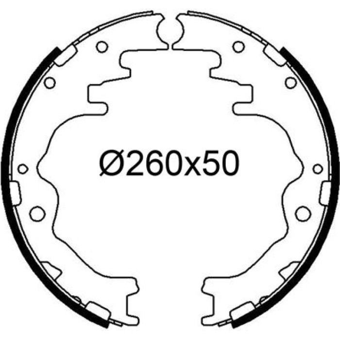 Valeo 564302 Bremsbackensatz Valeo 564302 Bremsbackensatz