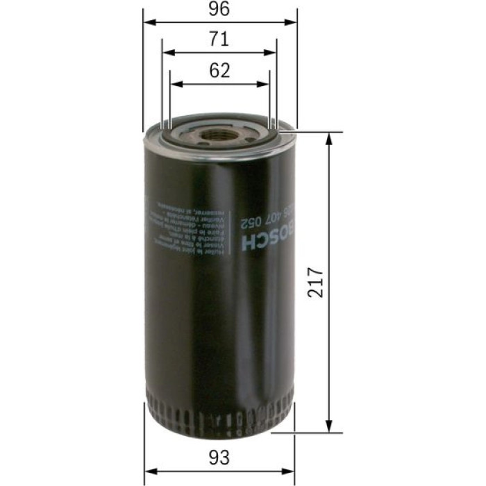BOSCH F 026 407 052 Ölfilter