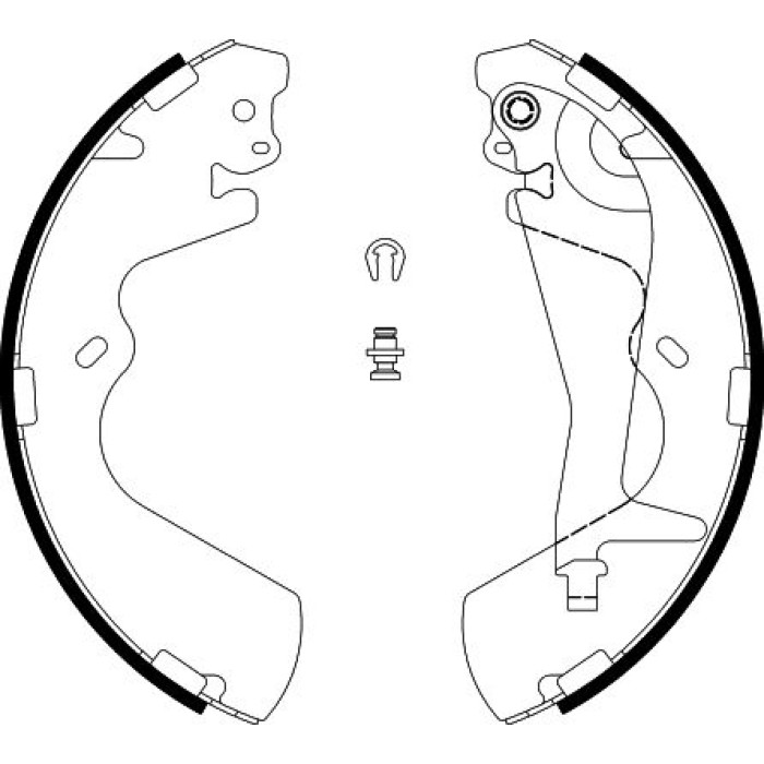 Hella 8DB 355 002-291 Bremsbackensatz Hella 8DB 355 002-291 Bremsbackensatz