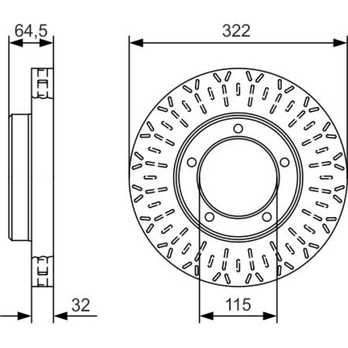 Bremsscheibe 0 986 479 A64 Bremsscheibe 0 986 479 A64